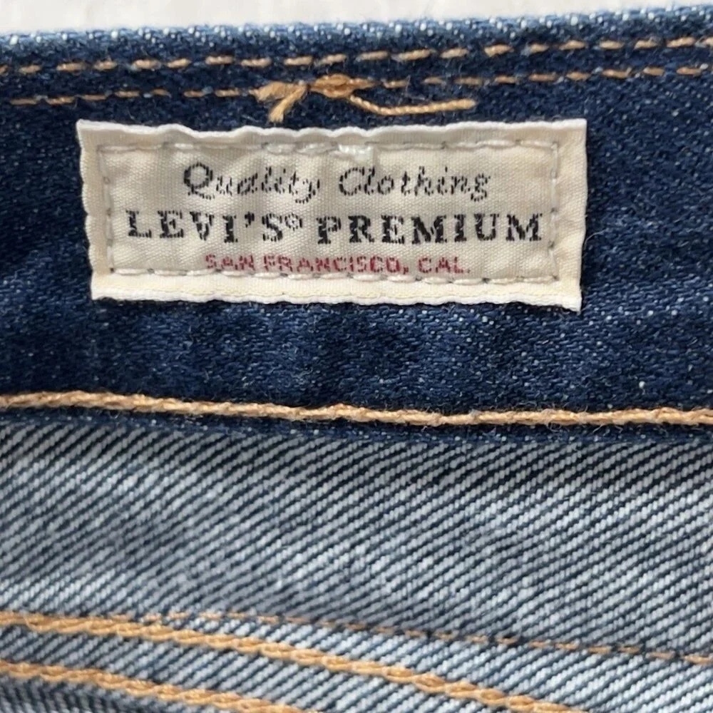Levis Premium 568 Stay Loose Jeans Mens Sz 36x32 Blue Denim 100% Cotton